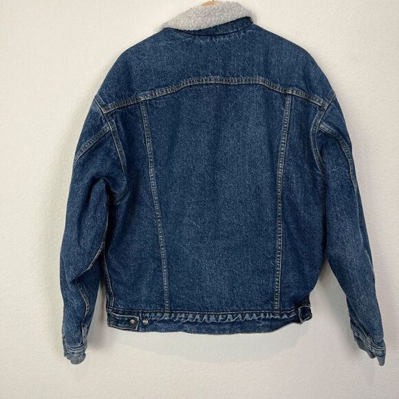 Levi's Vintage Sherpa Fleece Lined Snap Button Jacket Men's Size Large - Picture 4 of 10